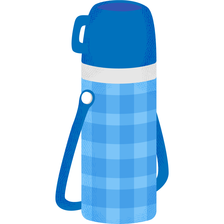 水筒（青）  uh かわいい 保育園 子供 学校 水筒 遠足