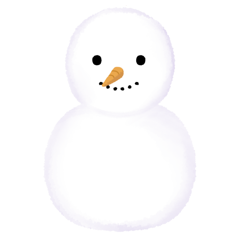 【クリスマス】雪だるま1